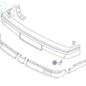 Attach bolts for fiberglass bumper/ Boulons de fixation pour pare-chocs en fibre de verre
