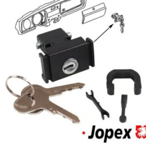 Glove box latch with keys/ Loquet de boîte à gants avec clés